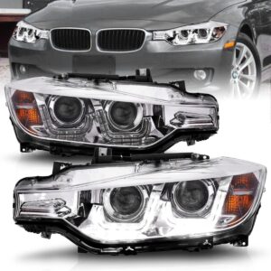 BMW 3 Series F30 4DR 12-15 Projector Headlights U-bar Chrome
