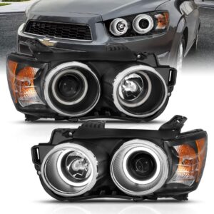 Chevy Sonic 12-15 4DR hatchback Projector Headlights - Black