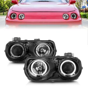 Acura Integra 94-97 Projector Halo Headlights Black