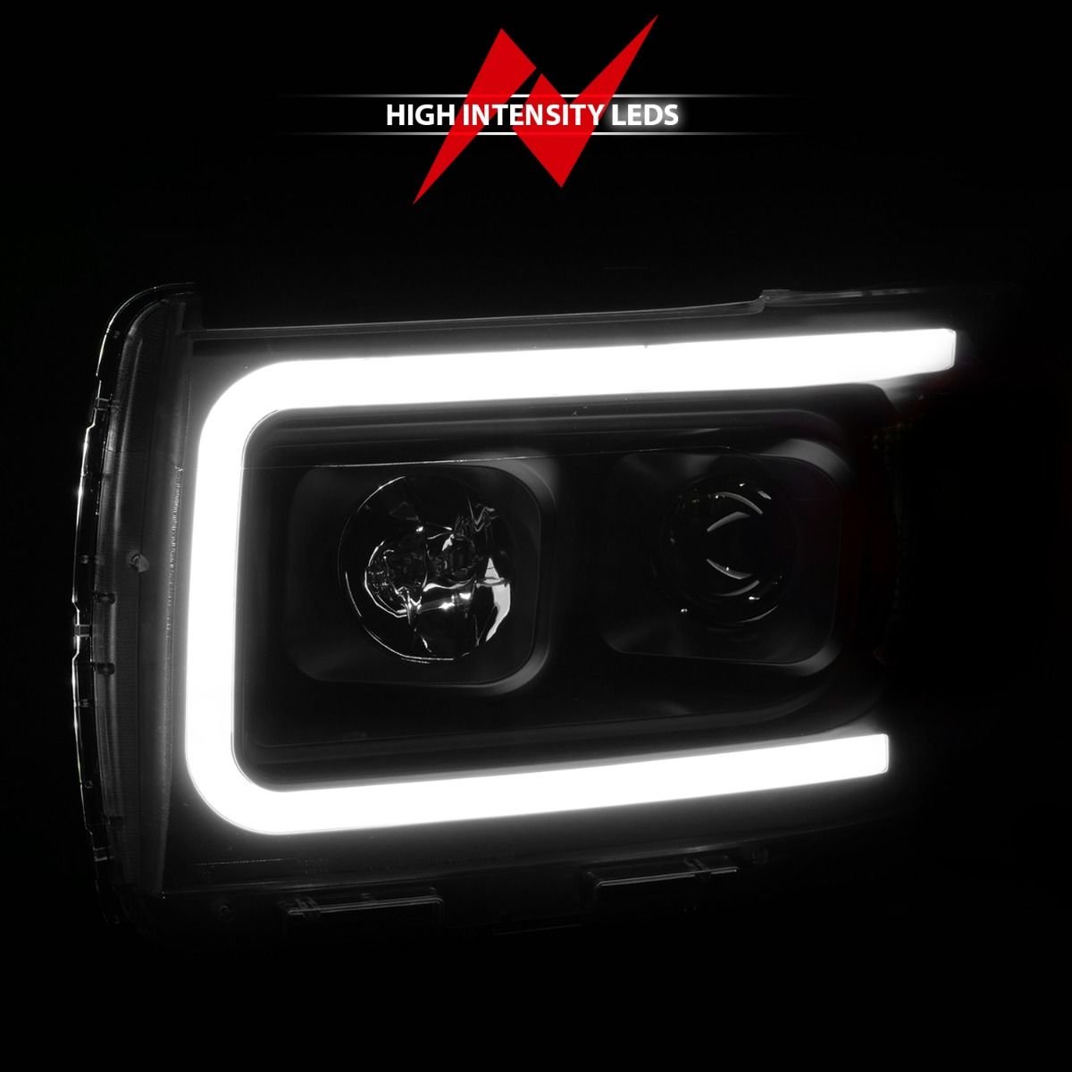 GMC Canyon 15-19 Projector Plank Style Headlight W/ Black Housing - Image 6