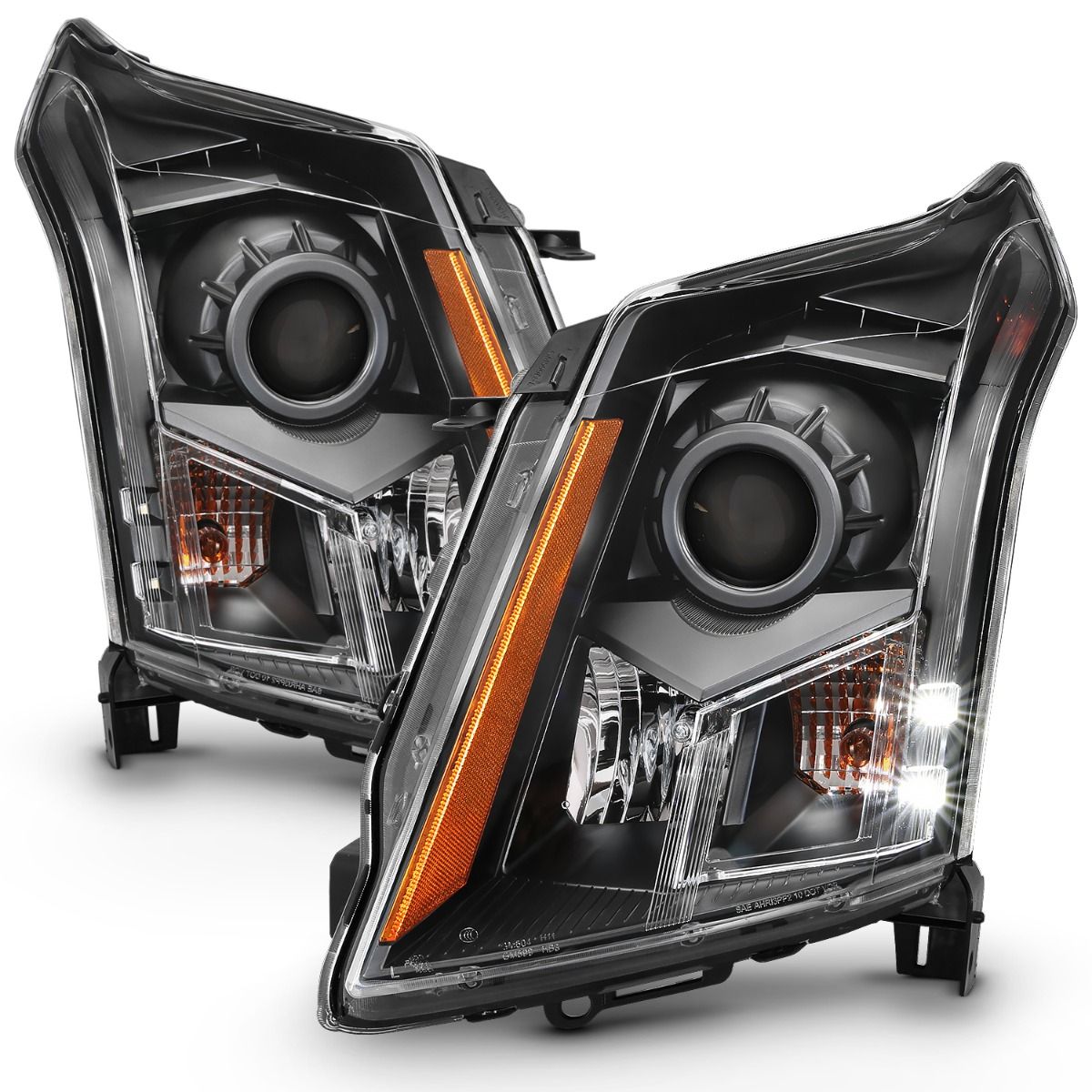 Cadillac SRX 10-16 Projector Headlight Black (OE) - Image 2
