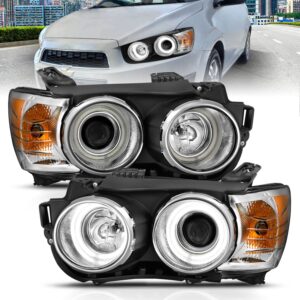 Chevy Sonic 12-15 4DR hatchback Projector Headlights - Chrome