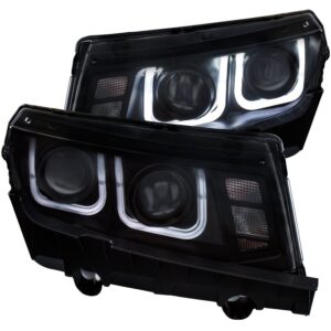 Chevy Camaro 14-15 Projector Headlights U-bar Black