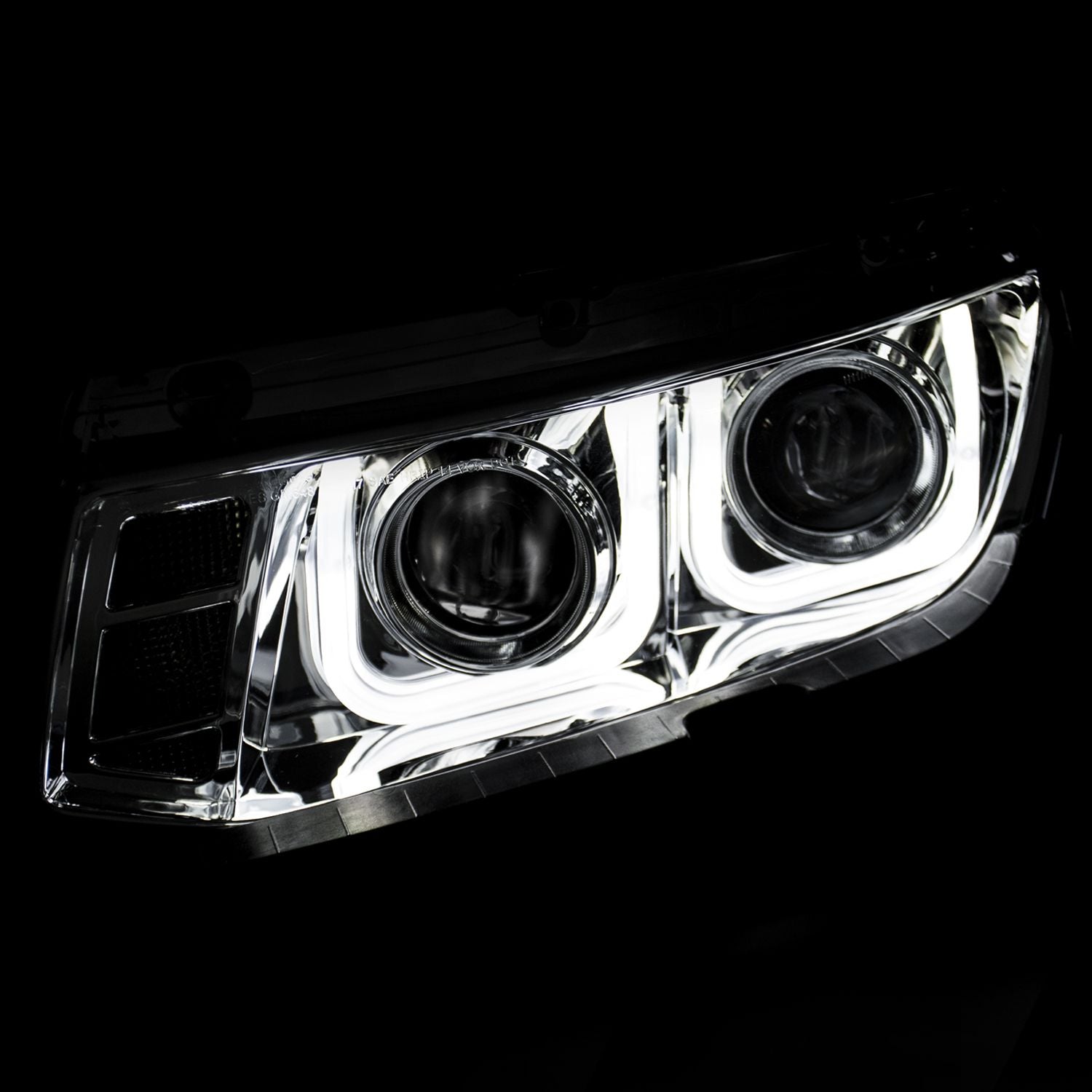 Chevy Camaro 14-15 Projector Headlights U-bar Chrome - Image 3