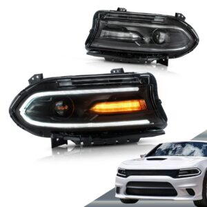 VLAND LED Headlights For Dodge Charger 2015-UP OEM Factory Front Lights Assembly