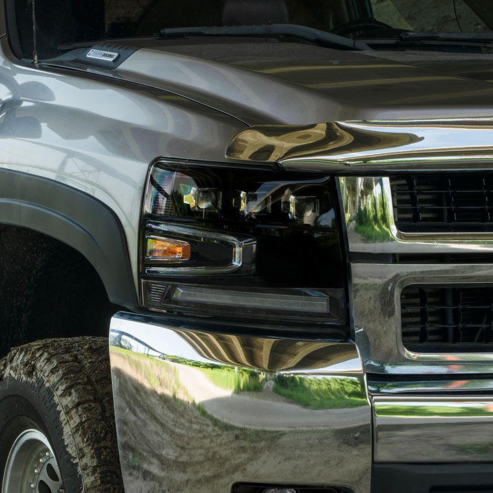 2007-2013 Chevrolet Silverado LED Projector Headlights (pair) - Image 4