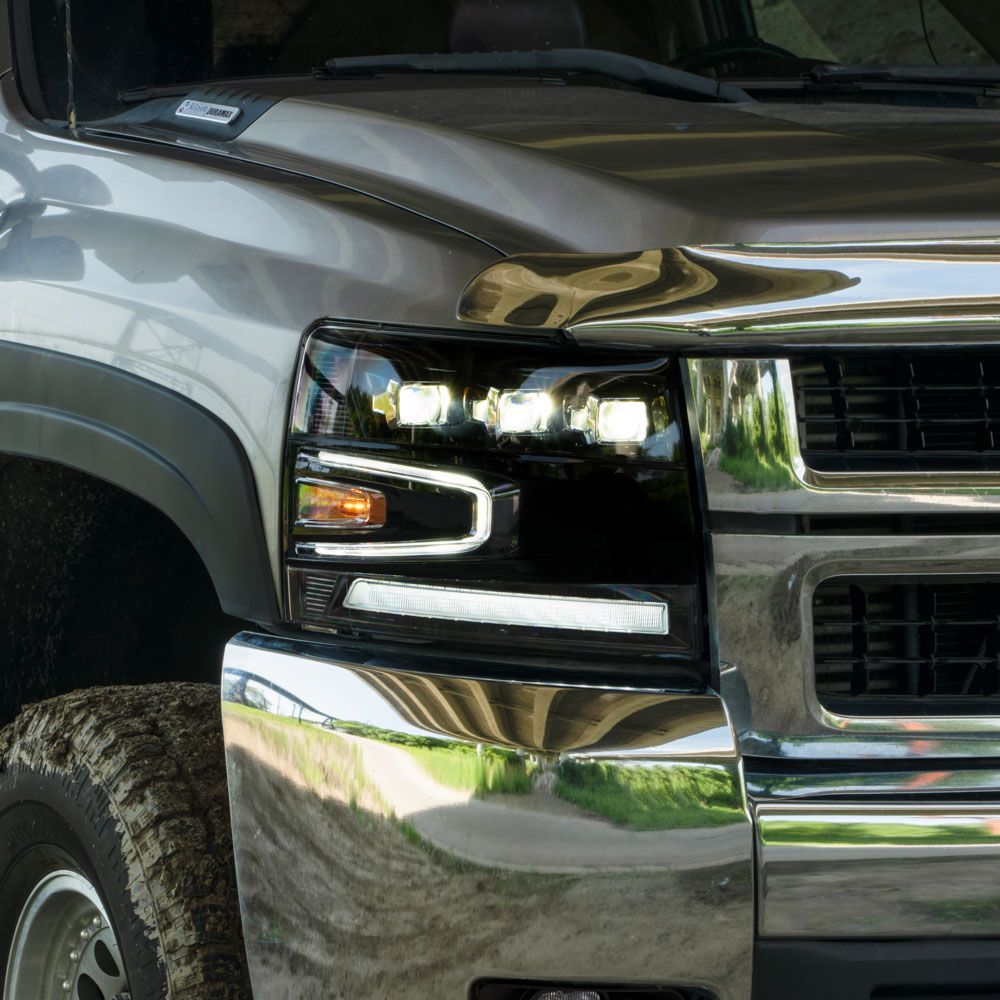 2007-2013 Chevrolet Silverado LED Projector Headlights (pair) - Image 2