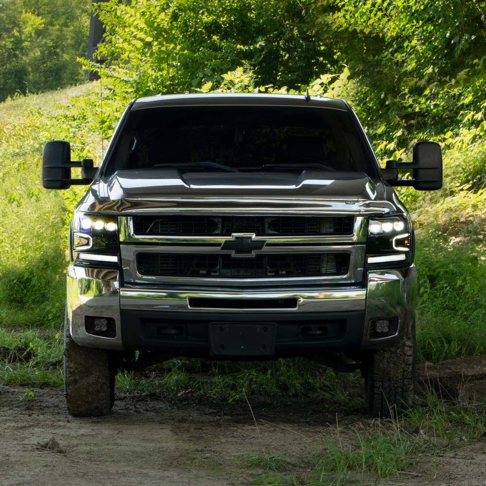 2007-2013 Chevrolet Silverado LED Projector Headlights (pair) - Image 3