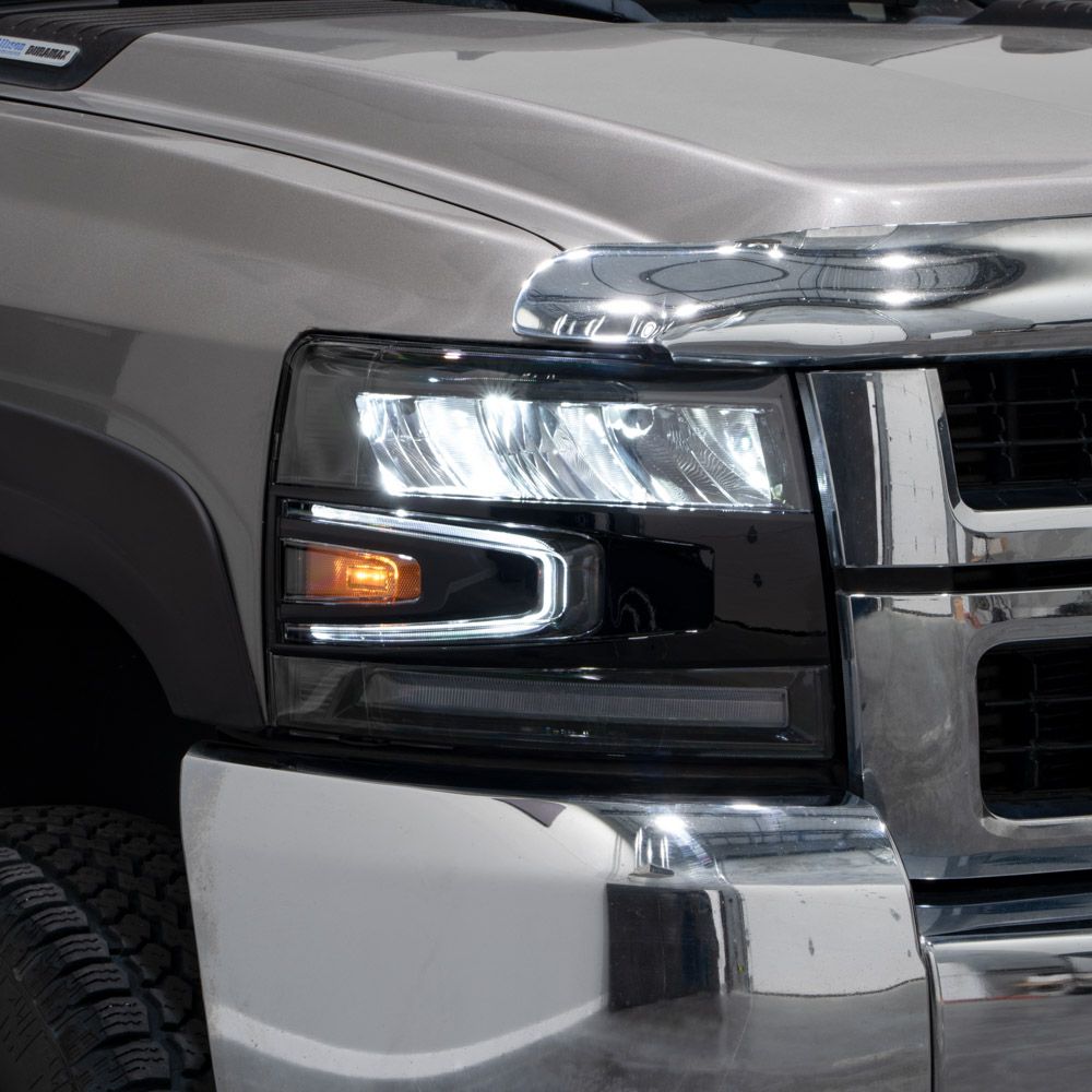 2007-2013 Chevrolet Silverado LED Reflector Headlights (pair) - Image 2