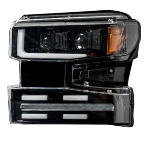 Chevy Silverado 1500 19-21 Projector Headlights OLED Halos DRL Smoked/Black