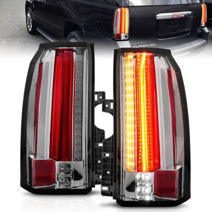 GMC Yukon/ Xl / Denali 15-19 LEd Tail Lights Chrome - Image 2