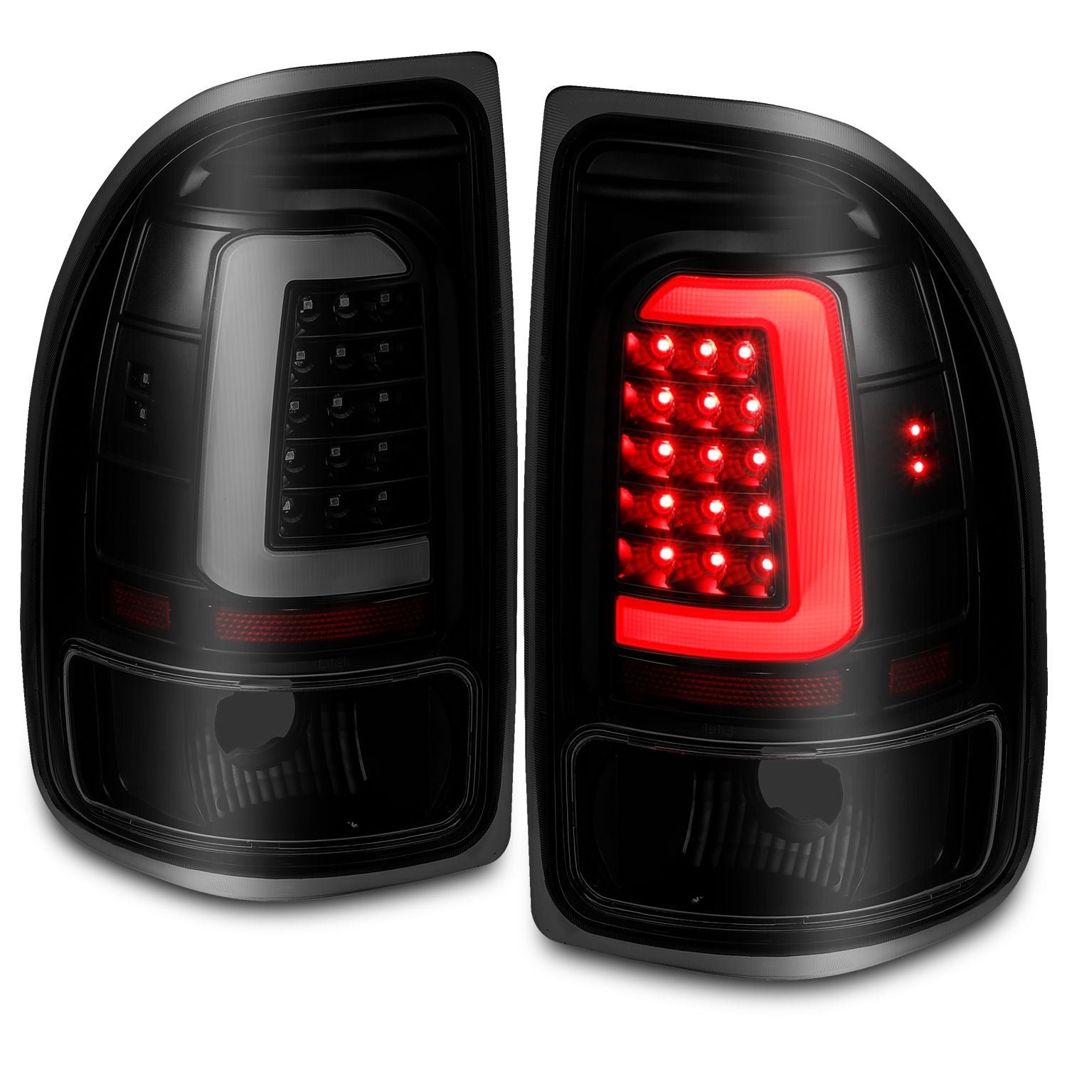 DODGE DAKOTA 97-04 LED LIGHT BAR TAIL LIGHTS BLACK SMOKE LENS - Image 7