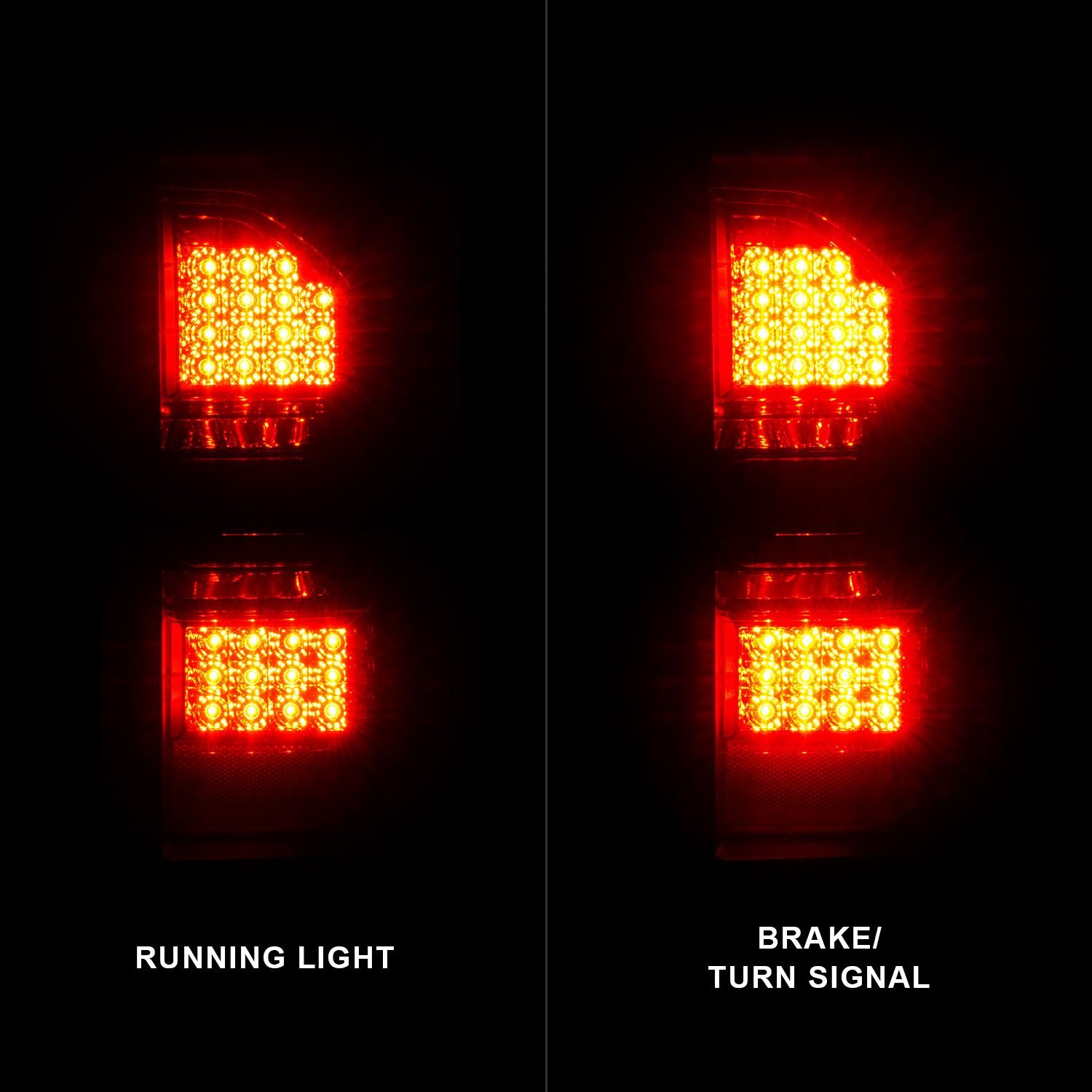 GMC Sierra 1500 14-18 / 2500HD/3500HD 15-19 Led Tail Lights Smoked Lens Chrome - Image 5