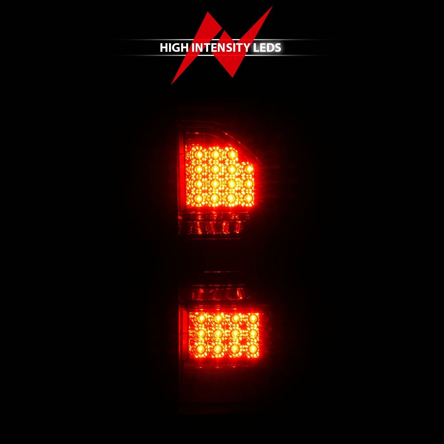 GMC Sierra 1500 14-18 / 2500HD/3500HD 15-19 Led Tail Lights Smoked Lens Chrome - Image 7