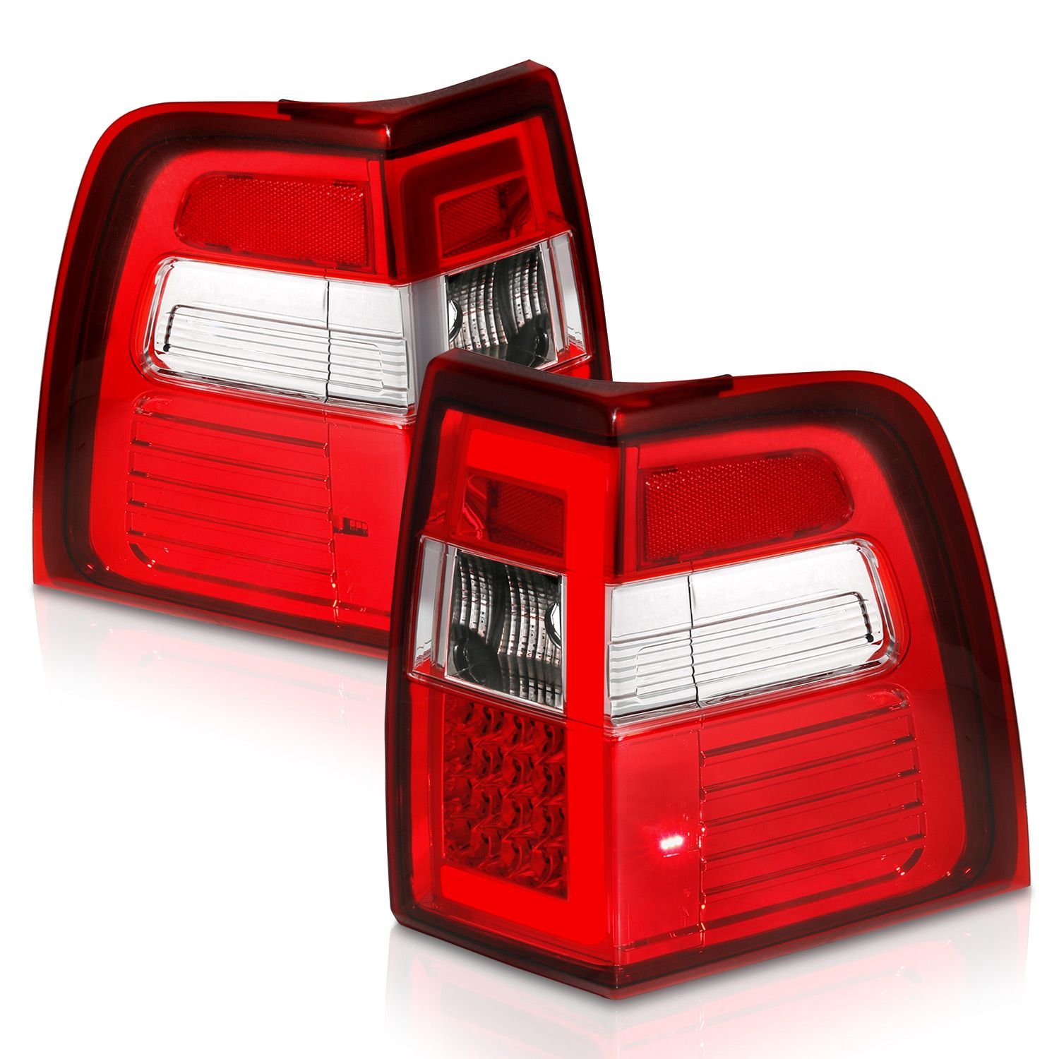 Ford Expedition 07-17 Led Tail Lights Red/clear Lens W/ C-light Bar - Image 7