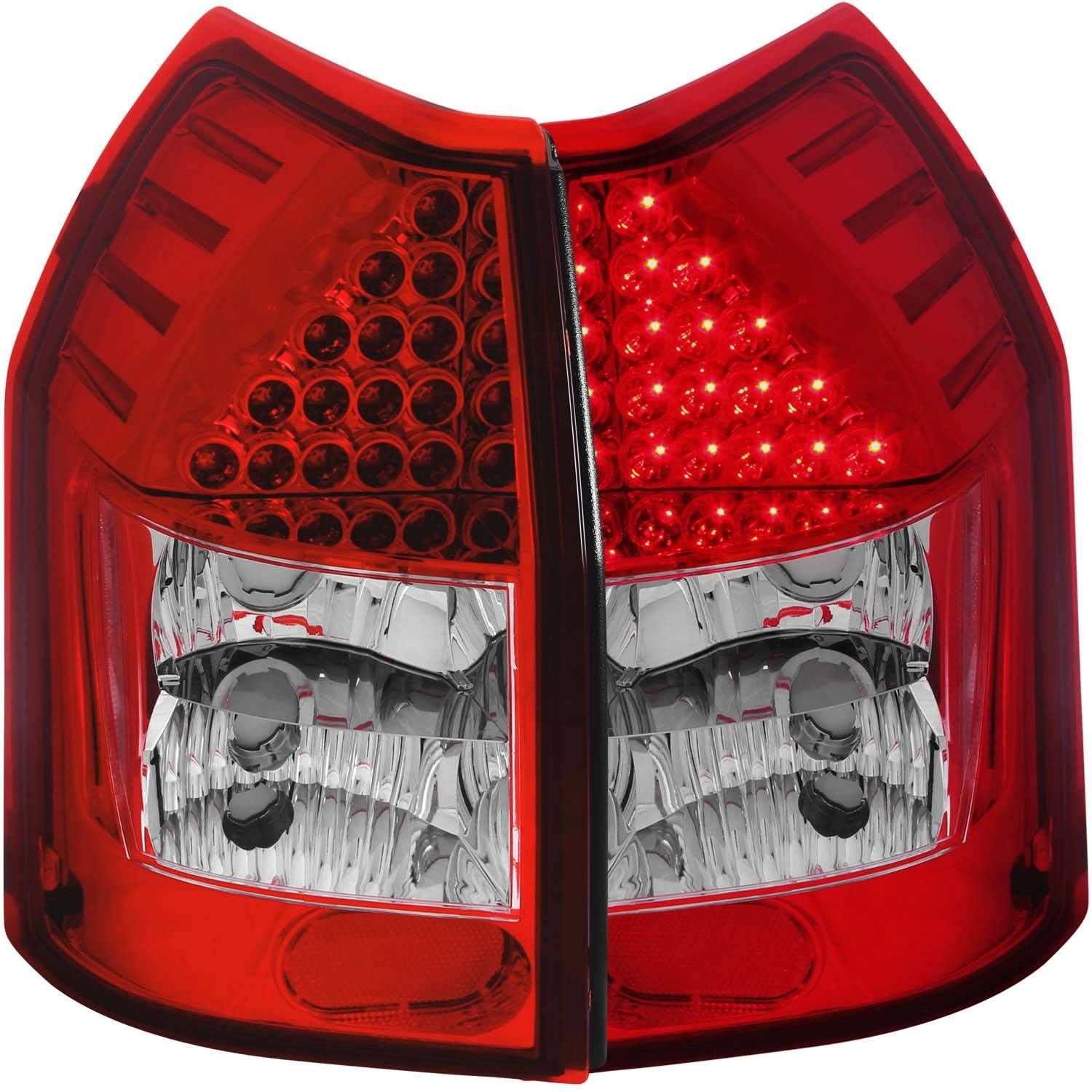 Dodge Magnum 05-08 LED Tail Lights Red Clear