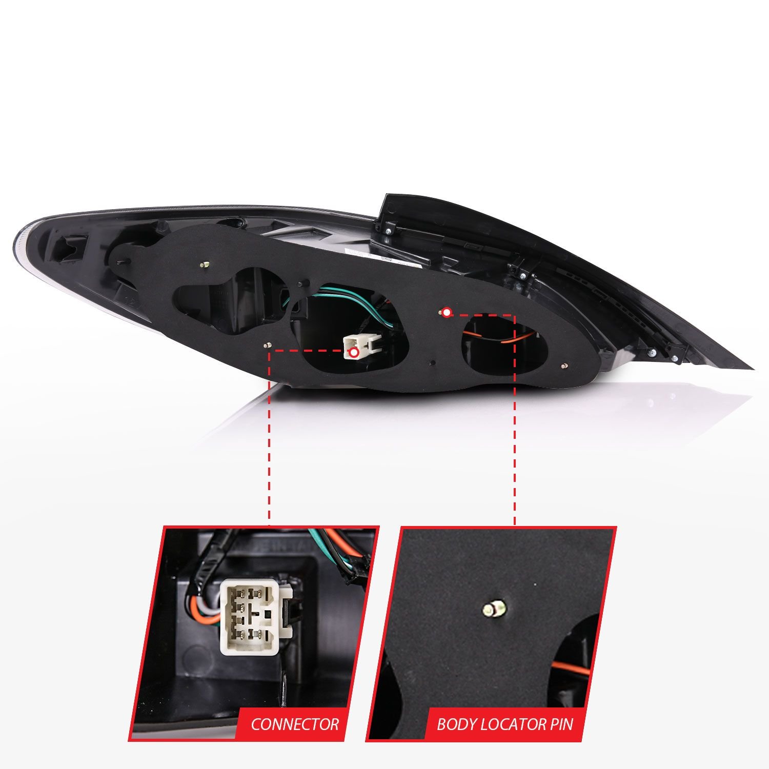 Hyundai Genesis 10-16 2DR Led Tail Lights Black Dark Smoke Lens - Image 5
