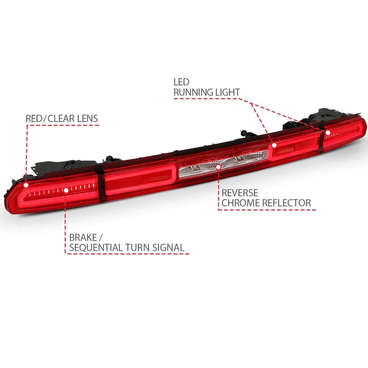 Dodge Challenger 08-14 Sequential Led Tail Lights (3 Pc) - Image 4
