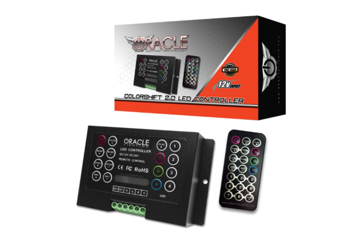 Oracle LED Halo Headlights: 11-14 Chrysler 300c W/o OEM HID (Black / Colorshift RGB + RGB DRL / 2.0 Controller) - Image 2