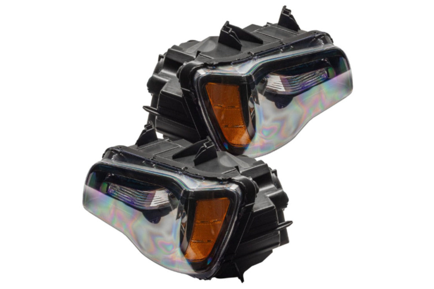 Oracle LED Halo Headlights: 11-14 Chrysler 300c W/o OEM HID (Black / Colorshift RGB + RGB DRL / No Controller) - Image 3