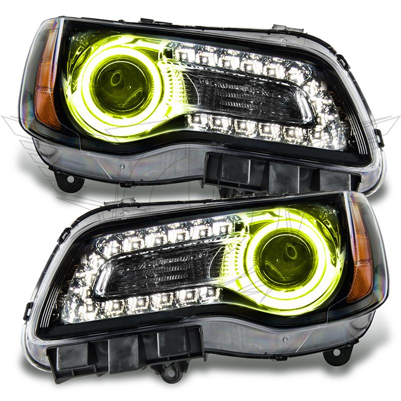 2011-2014 Chrysler 300c Non Hid Pre-assembled SMD Halo Headlights - Black Housing - Image 7