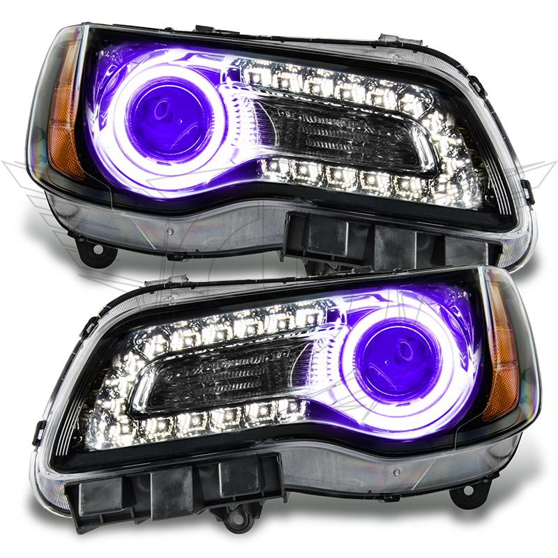 2011-2014 Chrysler 300c Non Hid Pre-assembled SMD Halo Headlights - Black Housing - Image 8