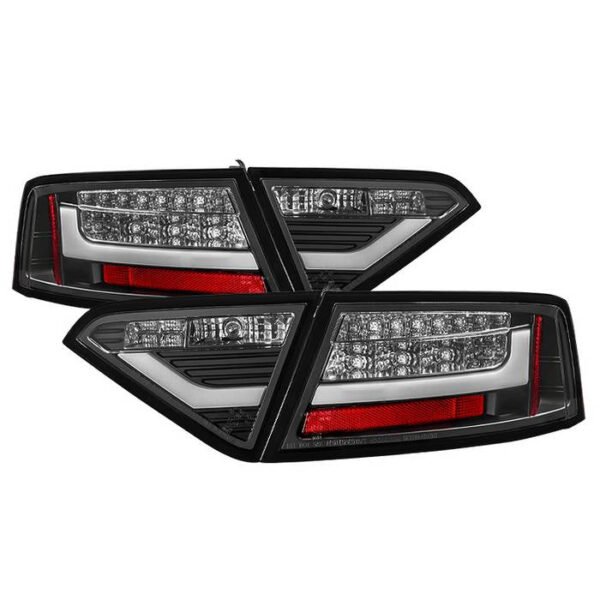 Audi A5 08-12 LED Tail Lights - Incandescent Model Only - Black