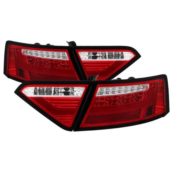 Audi A5 08-12 LED Tail Lights LED Model Only - Red Clear