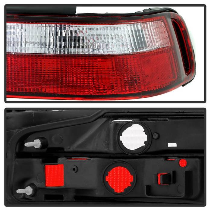 Acura Integra 90-93 2Dr Euro Style Tail Lights - Red Clear - Image 4