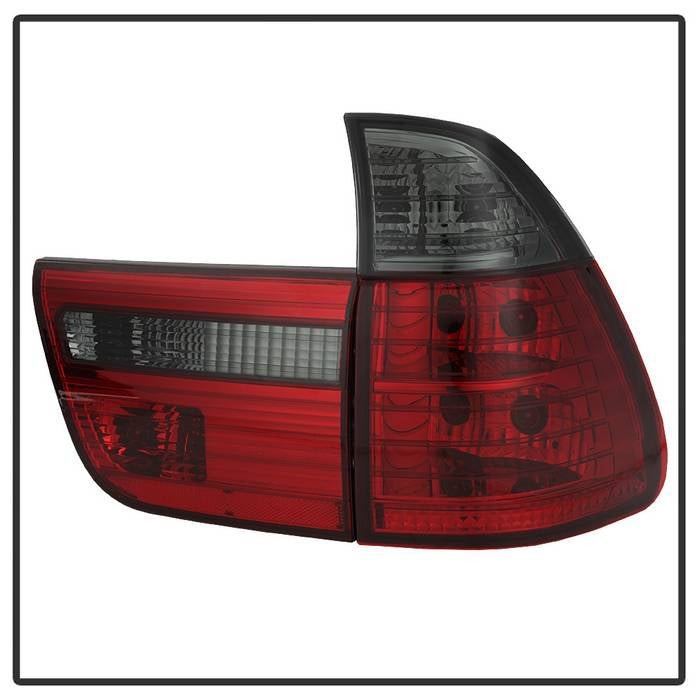 BMW E53 X5 00-06 4PCS Euro Style Tail Lights- Red Smoke - Image 2