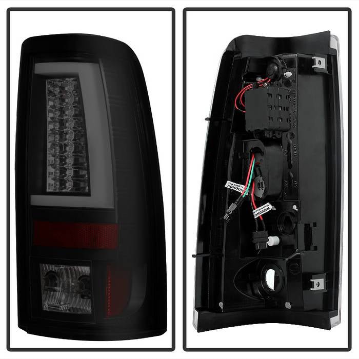 Chevy Silverado 1500/2500 03-06 & 2007 Silverado Classic Version 2 LED Tail Lights - Black Smoke - Image 2