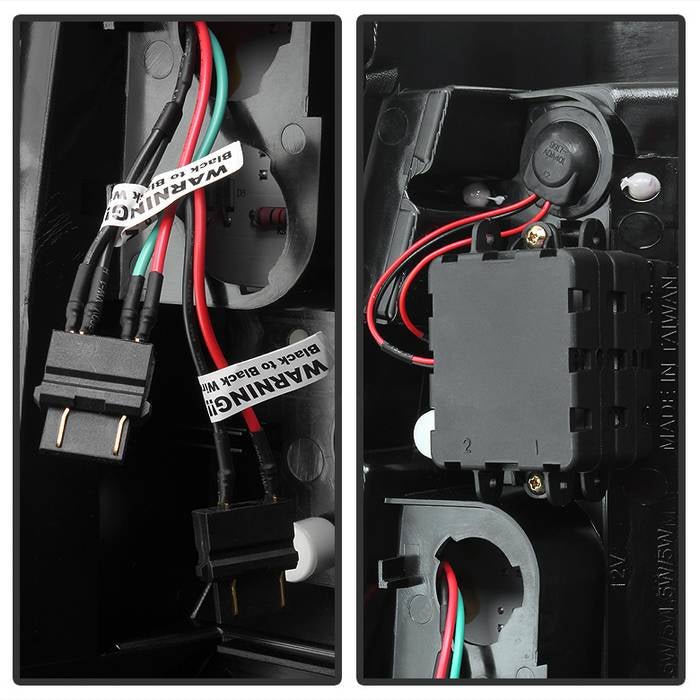 Chevy Silverado 1500/2500 03-06 & 2007 Silverado Classic Version 2 LED Tail Lights - Black Smoke - Image 3