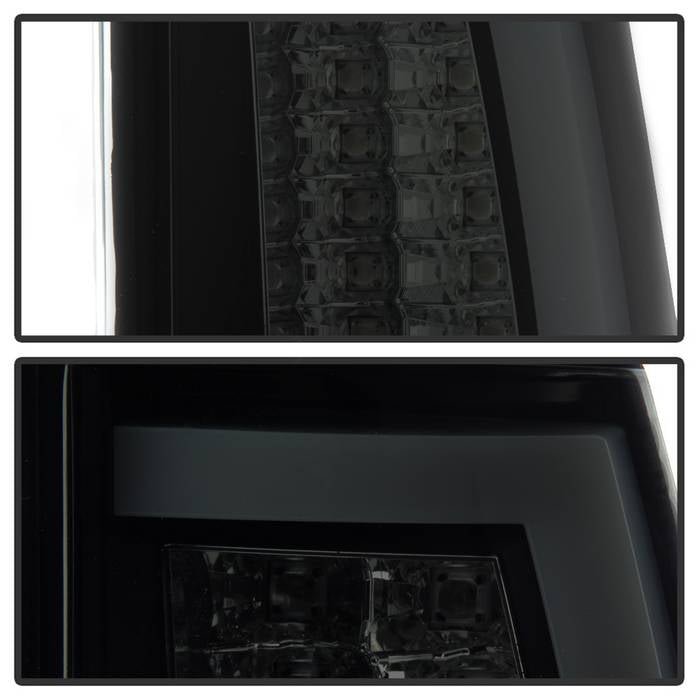 Chevy Silverado 1500/2500 03-06 & 2007 Silverado Classic Version 2 LED Tail Lights - Black Smoke - Image 4