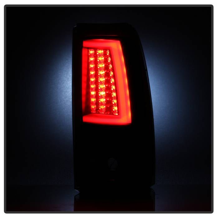 Chevy Silverado 1500/2500 03-06 & 2007 Silverado Classic Version 2 LED Tail Lights - Black Smoke - Image 5