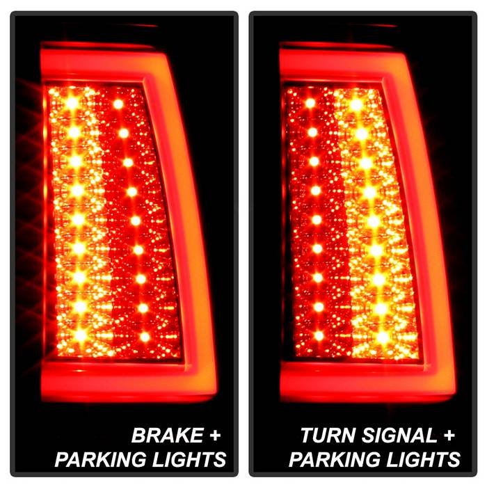 Chevy Silverado 1500/2500 03-06 & 2007 Silverado Classic Version 2 LED Tail Lights - Black Smoke - Image 7