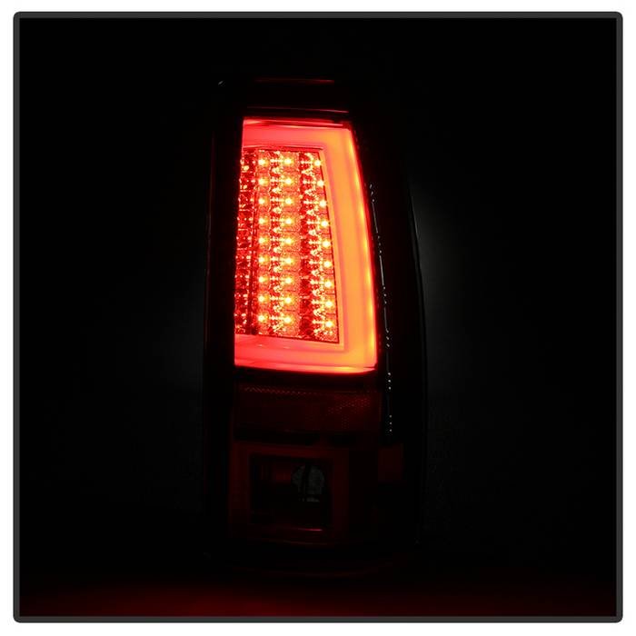 Chevy Silverado 1500/2500 03-06 & 2007 Silverado Classic Version 2 LED Tail Lights - Red Clear - Image 2
