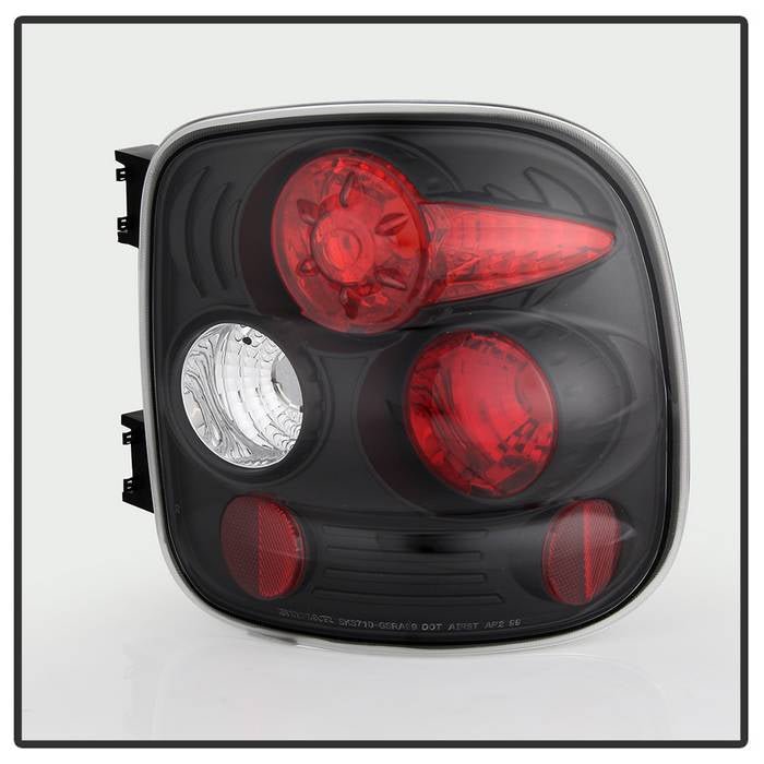 Chevy Silverado Stepside 99-04 Euro Style Tail Lights - Black - Image 2