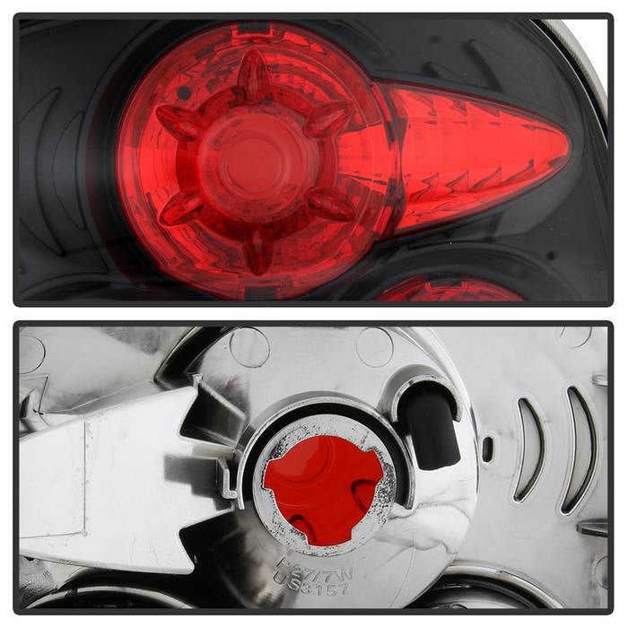 Chevy Silverado Stepside 99-04 Euro Style Tail Lights - Black - Image 4