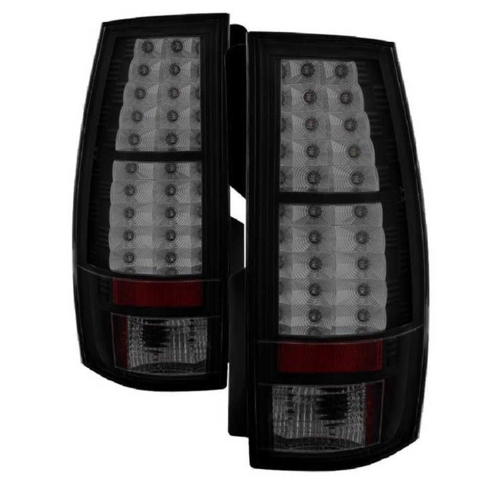 Chevy Suburban/Tahoe 07-14 / GMC Yukon/Yukon Denali 07-14 ( 08-13 excluding Hybrid Models ) - LED Tail Lights - Black Smoke