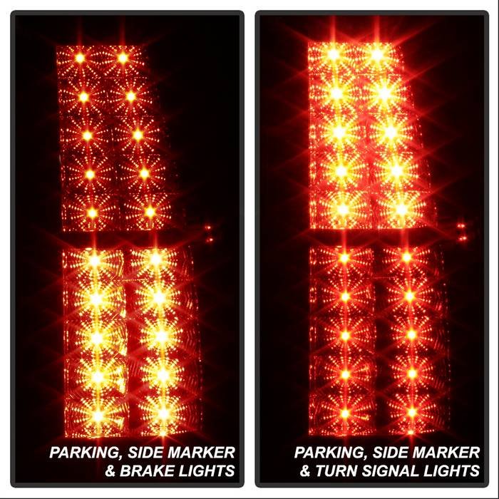 Chevy Suburban/Tahoe 07-14 / GMC Yukon/Yukon Denali 07-14 ( 08-13 excluding Hybrid Models ) - LED Tail Lights - Black Smoke - Image 7