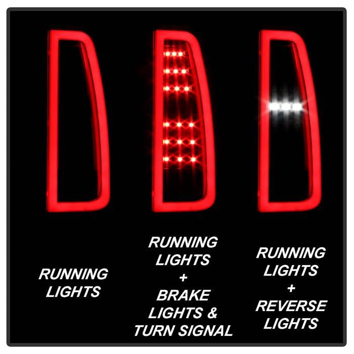 Chevy Tahoe / Suburban 15-19 light bar LED Tail Lights - Black - Image 9
