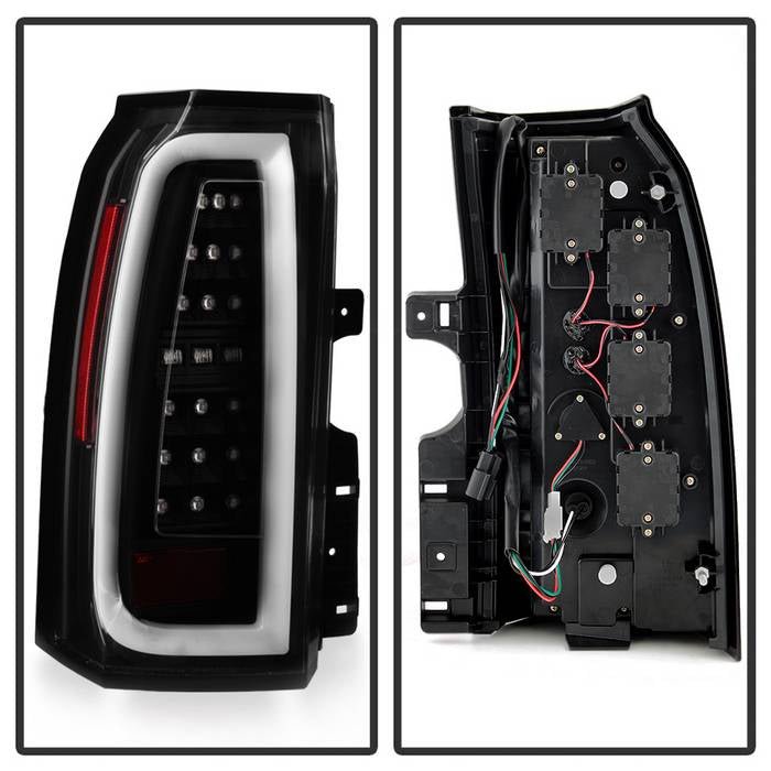 Chevy Tahoe / Suburban 15-19 light bar LED Tail Lights - Black - Image 2