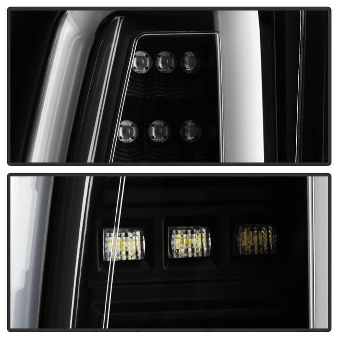 Chevy Tahoe / Suburban 15-19 light bar LED Tail Lights - Black - Image 3