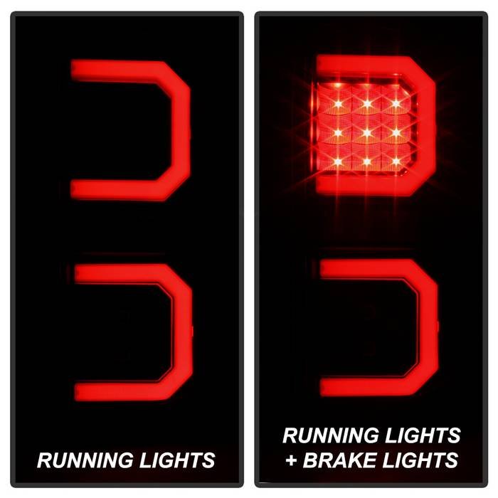Dodge Durango 04-09 LED Tail Lights - Black Smoke - Image 9