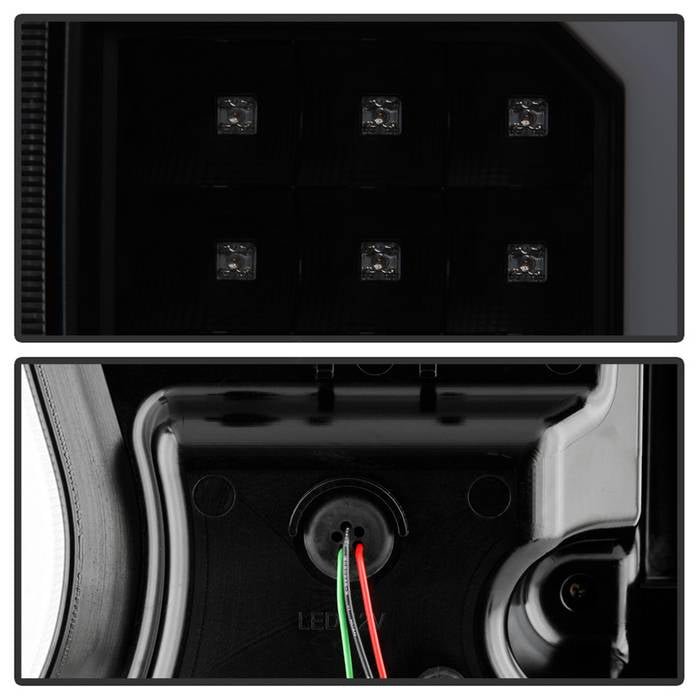Dodge Durango 04-09 LED Tail Lights - Black Smoke - Image 4
