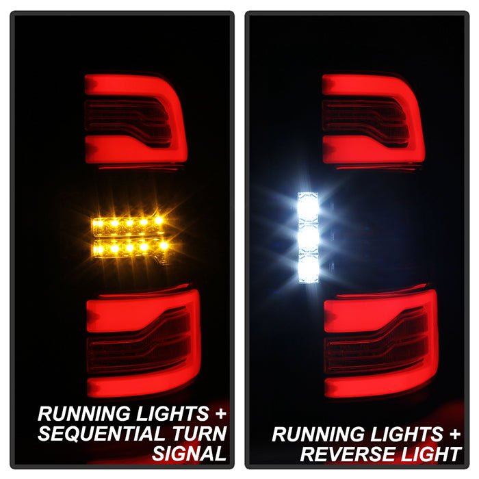 Dodge Ram 1500 2019-2020 Halogen Model LED Tail Light - Chrome - Image 10