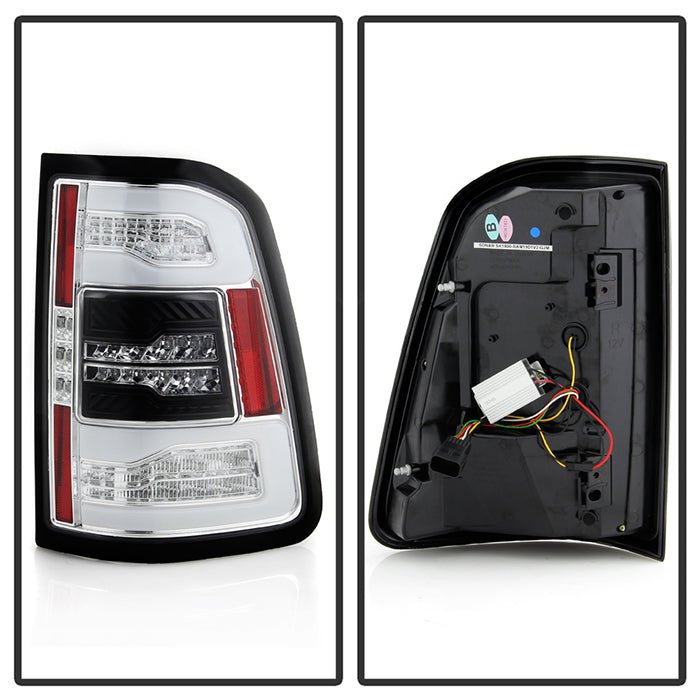 Dodge Ram 1500 2019-2020 Halogen Model LED Tail Light - Chrome - Image 2