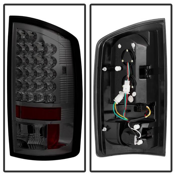 Dodge Ram 02-06 1500 / Ram 2500/3500 03-06 LED Style Tail Lights - Smoke - Image 2