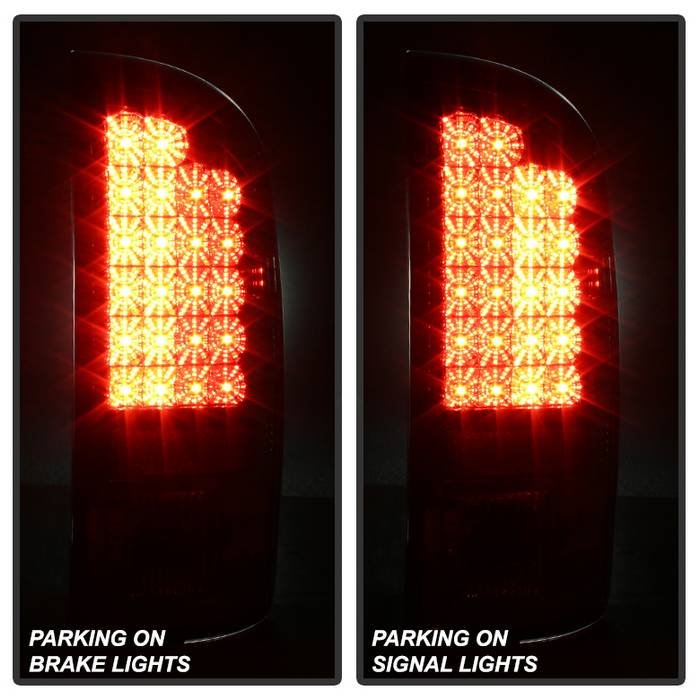 Dodge Ram 02-06 1500 / Ram 2500/3500 03-06 LED Style Tail Lights - Smoke - Image 6