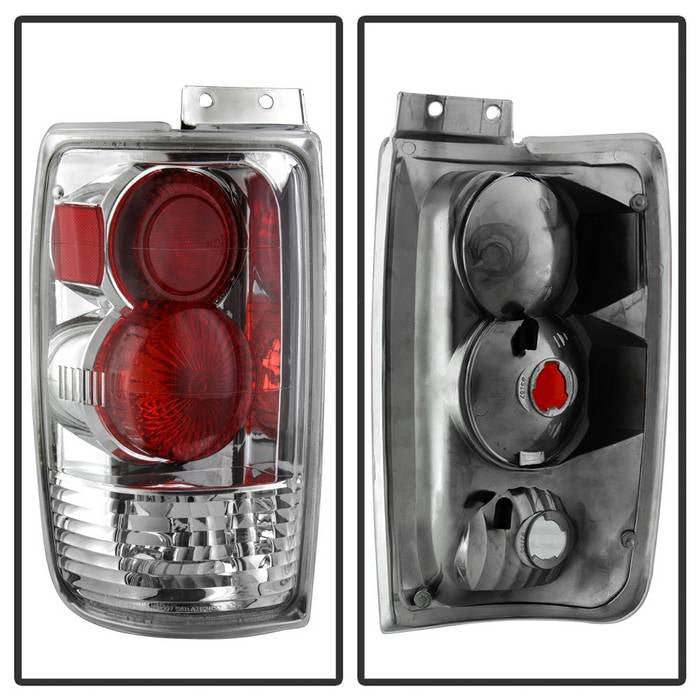 Ford Expedition 97-02 Euro Style Tail Lights - Chrome - Image 2